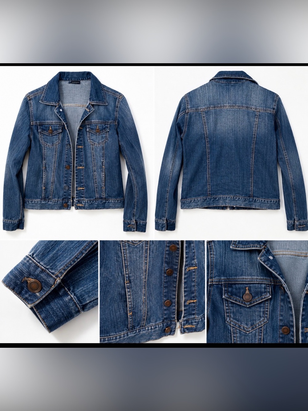 Classic Medium-Wash Denim Jean Jacket